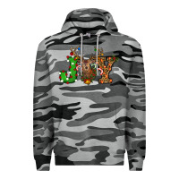 Slate Camo Christmas Joy Reindeer Premium Hoodie - RanaPortraitStore
