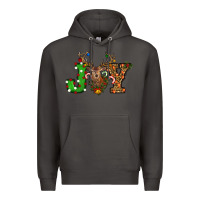 Smoke Christmas Joy Reindeer Premium Hoodie - RanaPortraitStore