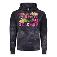 Cloud Black cupid's favorite teacher Vintage Hoodie - OliviaCreatesArt