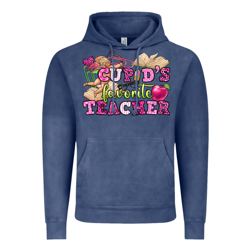 Cupid's Favorite Teacher Vintage Hoodie by OliviaCreatesArt | Teevron