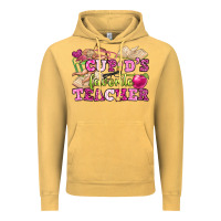 Vintage Mustard cupid's favorite teacher Vintage Hoodie - OliviaCreatesArt