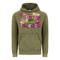 Vintage Olive cupid's favorite teacher Vintage Hoodie - OliviaCreatesArt
