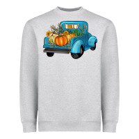 Heather Grey fall truck Heavyweight Sweatshirt - Artiststas