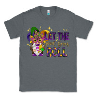 Charcoal Heather Let the good times roll with gnome Classic Tee - HowdyJamesFarm