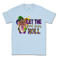 Dusty Blue Let the good times roll with gnome Classic Tee - HowdyJamesFarm