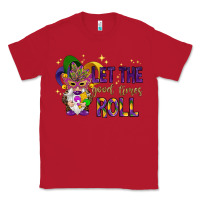 Red Let the good times roll with gnome Classic Tee - HowdyJamesFarm