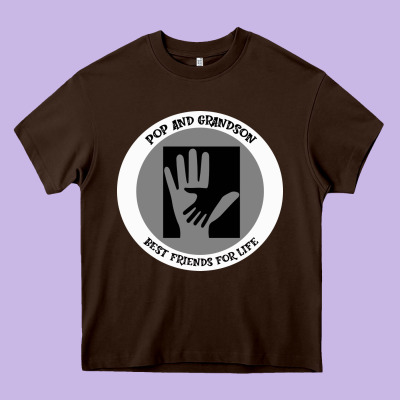 Pop Pop And Grandson Best Friends For Life Heavy Core Tee Designed By Bettercallsaul