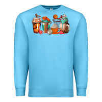 Ocean Blue basketball coffee cups Premium Sweatshirt - AdoDesignShop