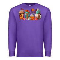 Purple basketball coffee cups Premium Sweatshirt - AdoDesignShop