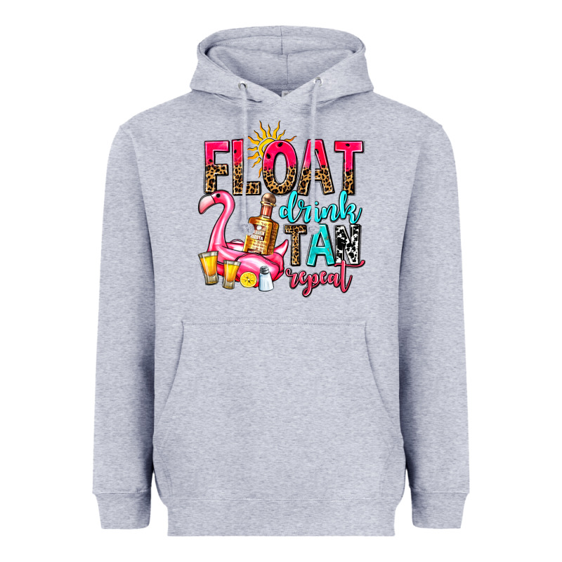 Float Drink Tan Repeat Heavyweight Hoodie by AdoDesignShop | Teevron