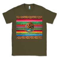 Army Green serape leopard mexican Classic Tee - Jasminsmagicworld