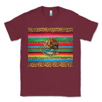 Burgundy serape leopard mexican Classic Tee - Jasminsmagicworld