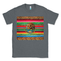 Charcoal Heather serape leopard mexican Classic Tee - Jasminsmagicworld