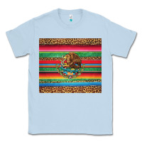 Dusty Blue serape leopard mexican Classic Tee - Jasminsmagicworld