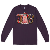 Plum joy with pig Long Sleeve Tee - RanaPortraitStore