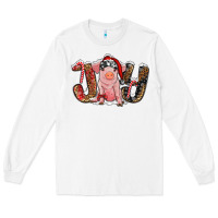 White joy with pig Long Sleeve Tee - RanaPortraitStore