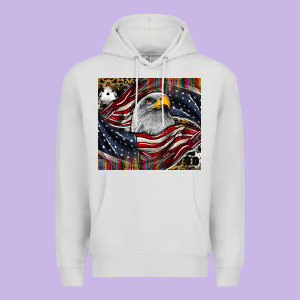 American Eagle Premium Hoodie Designed By Cowhidedigitalart