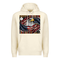 Sandshell American eagle Premium Hoodie - CowhideDigitalArt