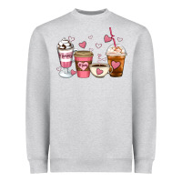 Heather Grey Mommy coffee Heavyweight Sweatshirt - Artiststas