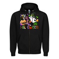 Black my 1st halloween Zipper Hoodie - BarkalooDesign