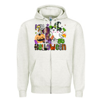 Oatmeal Heather my 1st halloween Zipper Hoodie - BarkalooDesign