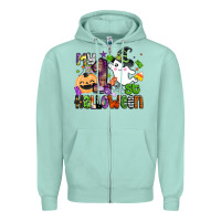 Seafoam my 1st halloween Zipper Hoodie - BarkalooDesign