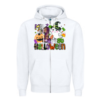 White my 1st halloween Zipper Hoodie - BarkalooDesign