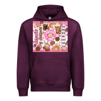 Mauve Wine cafecito y chisme Urban Hoodie - JahusDesignShop