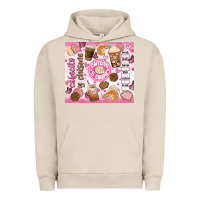 Pigment French Oak cafecito y chisme Urban Hoodie - JahusDesignShop