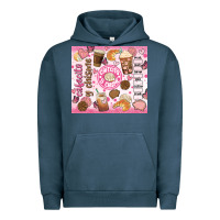 Pigment Midnight Navy cafecito y chisme Urban Hoodie - JahusDesignShop