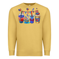 Antique Gold 4th of july coffee cups Premium Sweatshirt - AdoDesignShop