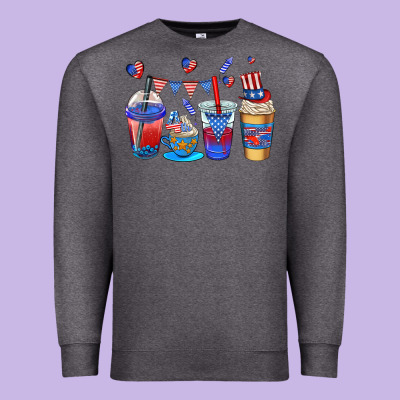 4th Of July Coffee Cups Premium Sweatshirt Designed By Adodesignshop