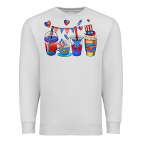 Dove Grey 4th of july coffee cups Premium Sweatshirt - AdoDesignShop