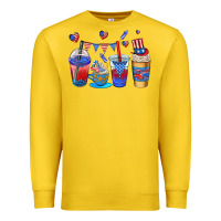 Lemon 4th of july coffee cups Premium Sweatshirt - AdoDesignShop