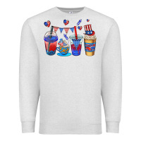 Oatmeal Heather 4th of july coffee cups Premium Sweatshirt - AdoDesignShop