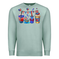 Seafoam 4th of july coffee cups Premium Sweatshirt - AdoDesignShop