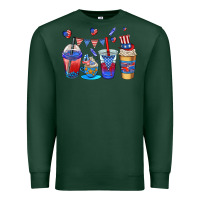 Sports Green 4th of july coffee cups Premium Sweatshirt - AdoDesignShop