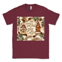 Burgundy no talkie before coffee with gnomies Classic Tee - TumblerDesignByShophia
