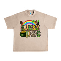 French Oak Lucky dog St. Patrick's Day Urban Heavy Tee - CowGirlArtShop