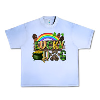 Grape Ice Lucky dog St. Patrick's Day Urban Heavy Tee - CowGirlArtShop
