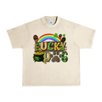 Sandshell Lucky dog St. Patrick's Day Urban Heavy Tee - CowGirlArtShop