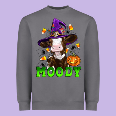 Moody Cow Heavyweight Sweatshirt Designed By Artiststas