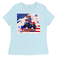 Baby Blue firework crusher 4th of july Ladies Tee - TumblerDesignByShophia