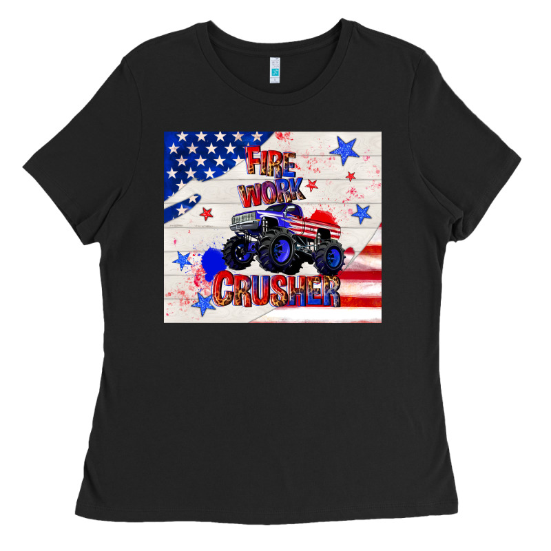 Firework Crusher 4th Of July Ladies Tee by TumblerDesignByShophia | Teevron