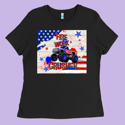 Firework Crusher 4th Of July Ladies Tee Designed By Tumblerdesignbyshophia