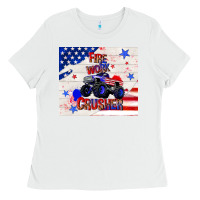 White firework crusher 4th of july Ladies Tee - TumblerDesignByShophia