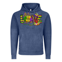 Vintage Denim love lips mardi gras Vintage Hoodie - OliviaCreatesArt
