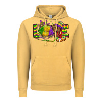 Vintage Mustard love lips mardi gras Vintage Hoodie - OliviaCreatesArt