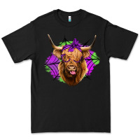 Black halloween highland cow Premium Tee - Jasminsmagicworld