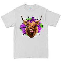 Dove Grey halloween highland cow Premium Tee - Jasminsmagicworld